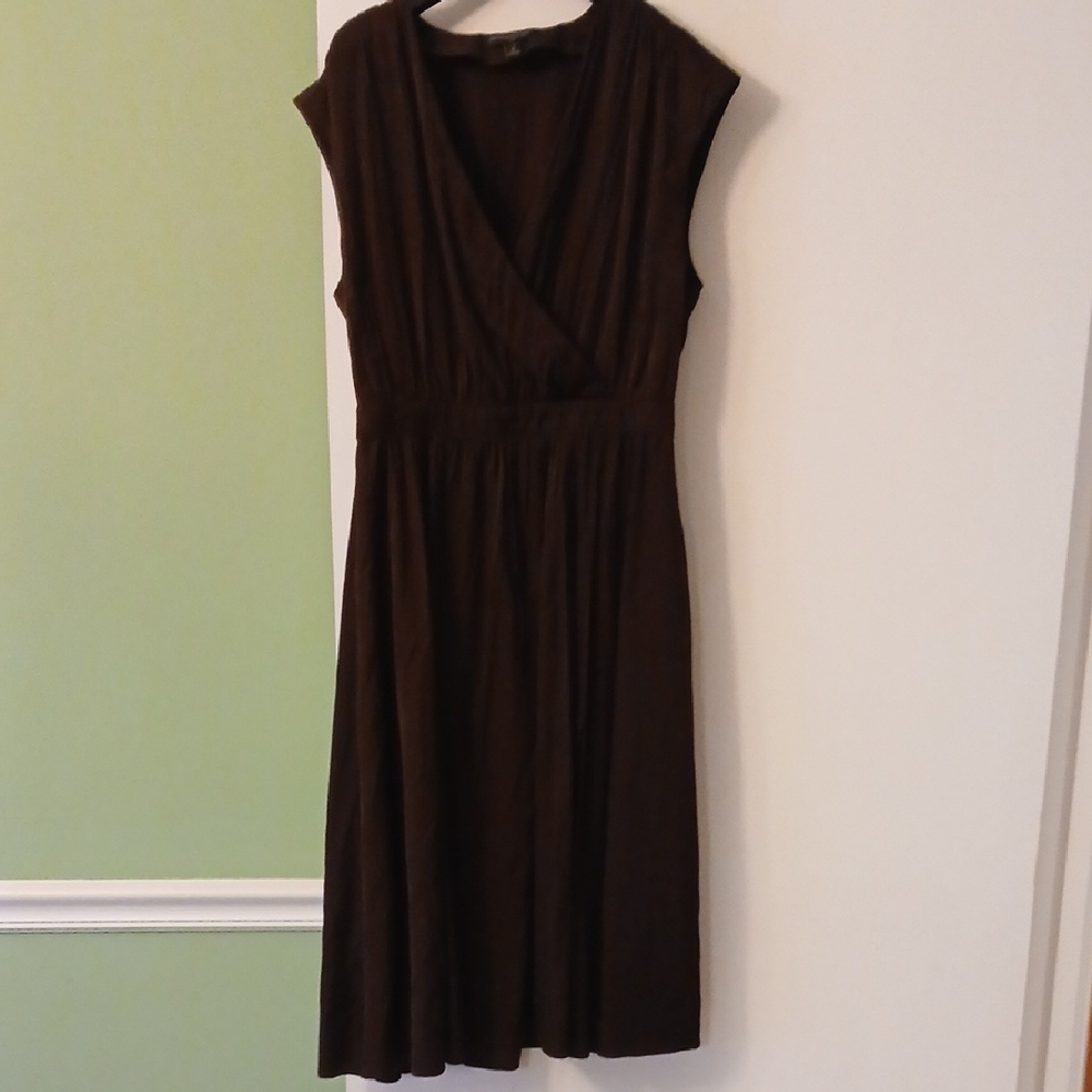 Elegant Brown Banana Republic Sleeveless Dress